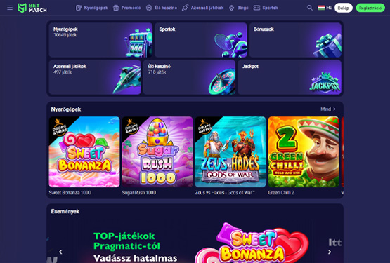 Betmatch Casino Előcsarnok